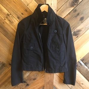 LondonJean faded black moto jacket